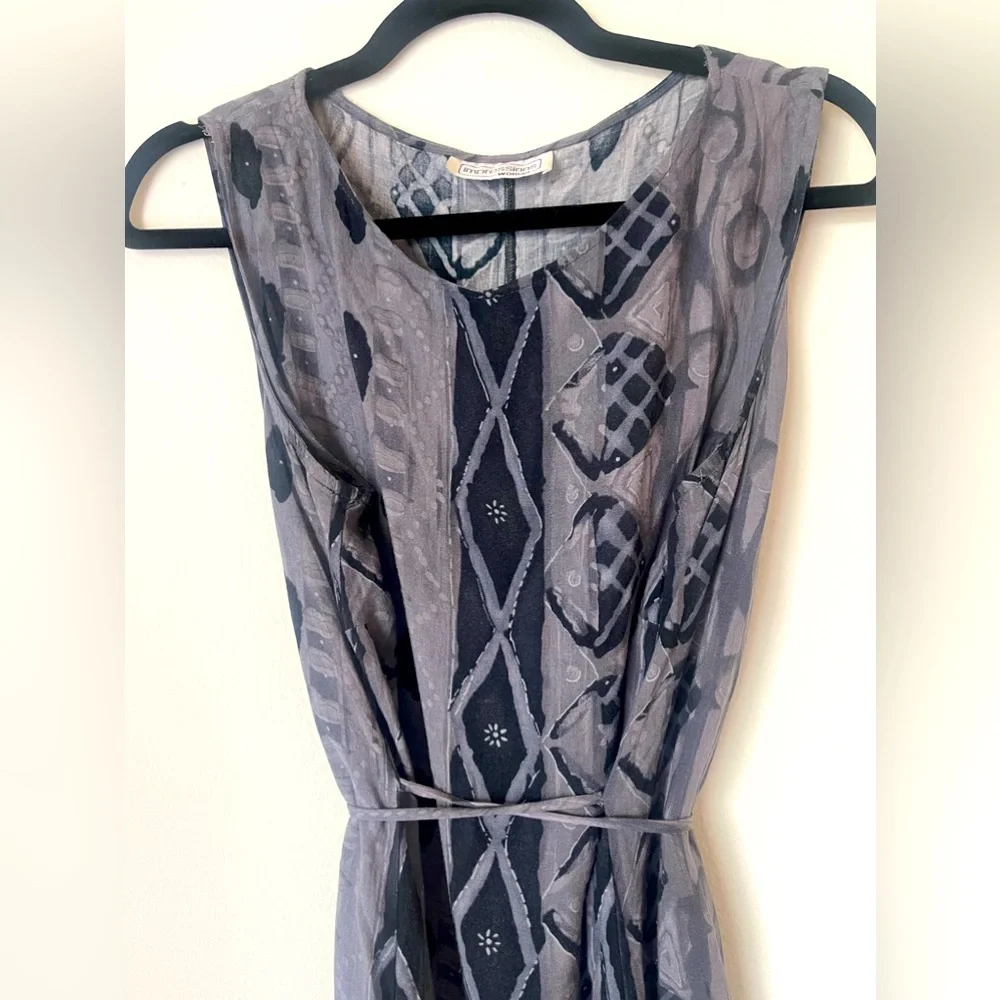 RETRO/Vintage adjustable waist Patterned Dress - Picture 2 of 6